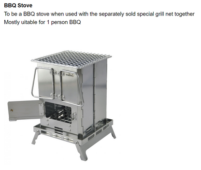 Winnerwell Mini Multi function woodburner/ BBQ smoker