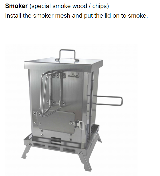 Winnerwell Mini Multi function woodburner/ BBQ smoker